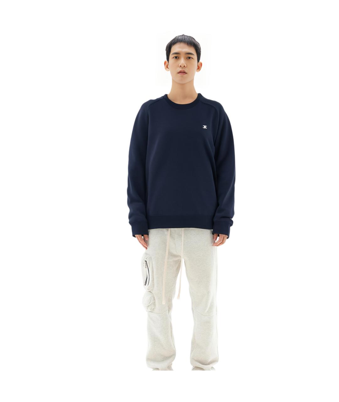 CELINE Темно-синий хлопковый джемпер / свитер, фото 5