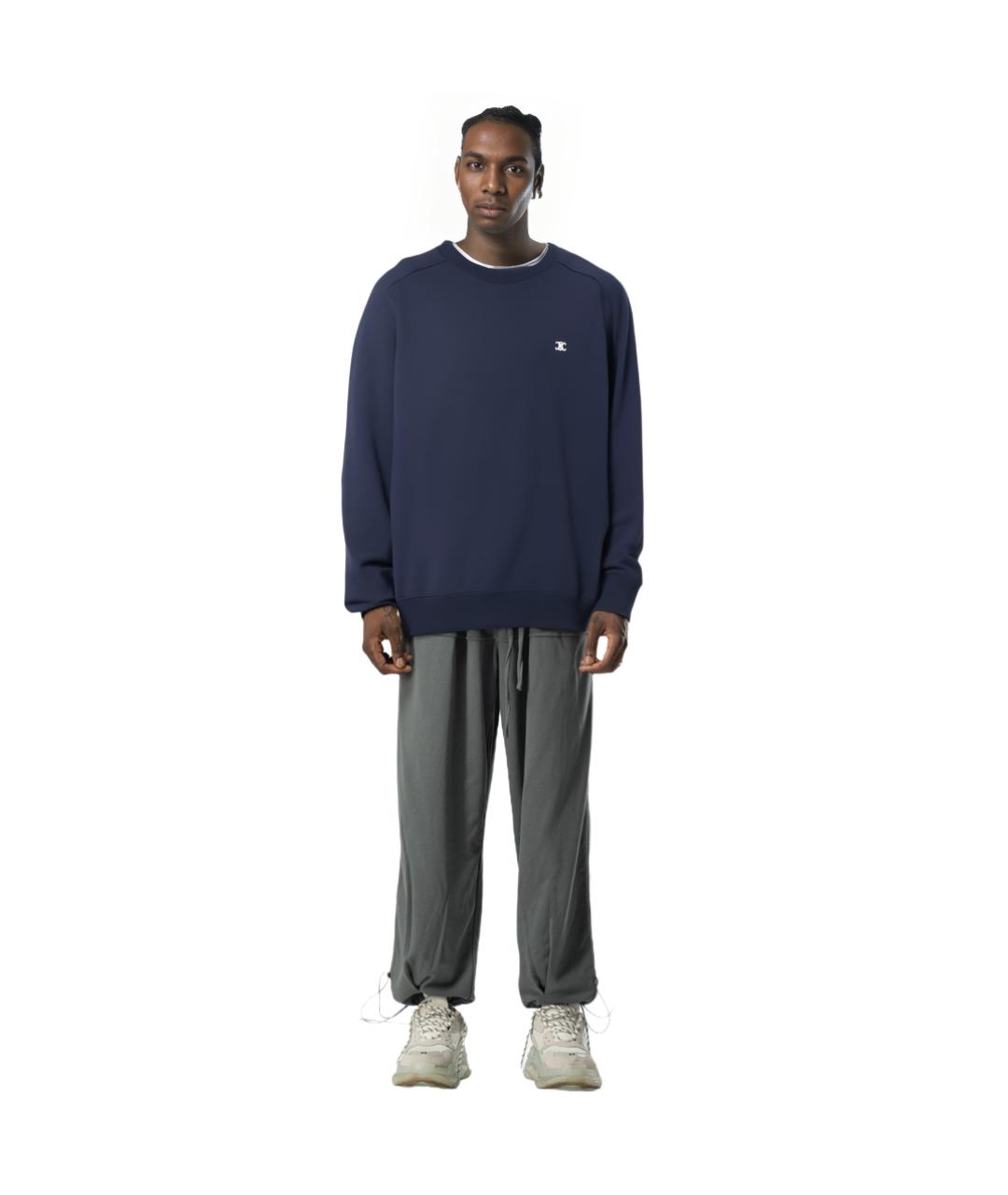 CELINE Темно-синий хлопковый джемпер / свитер, фото 4