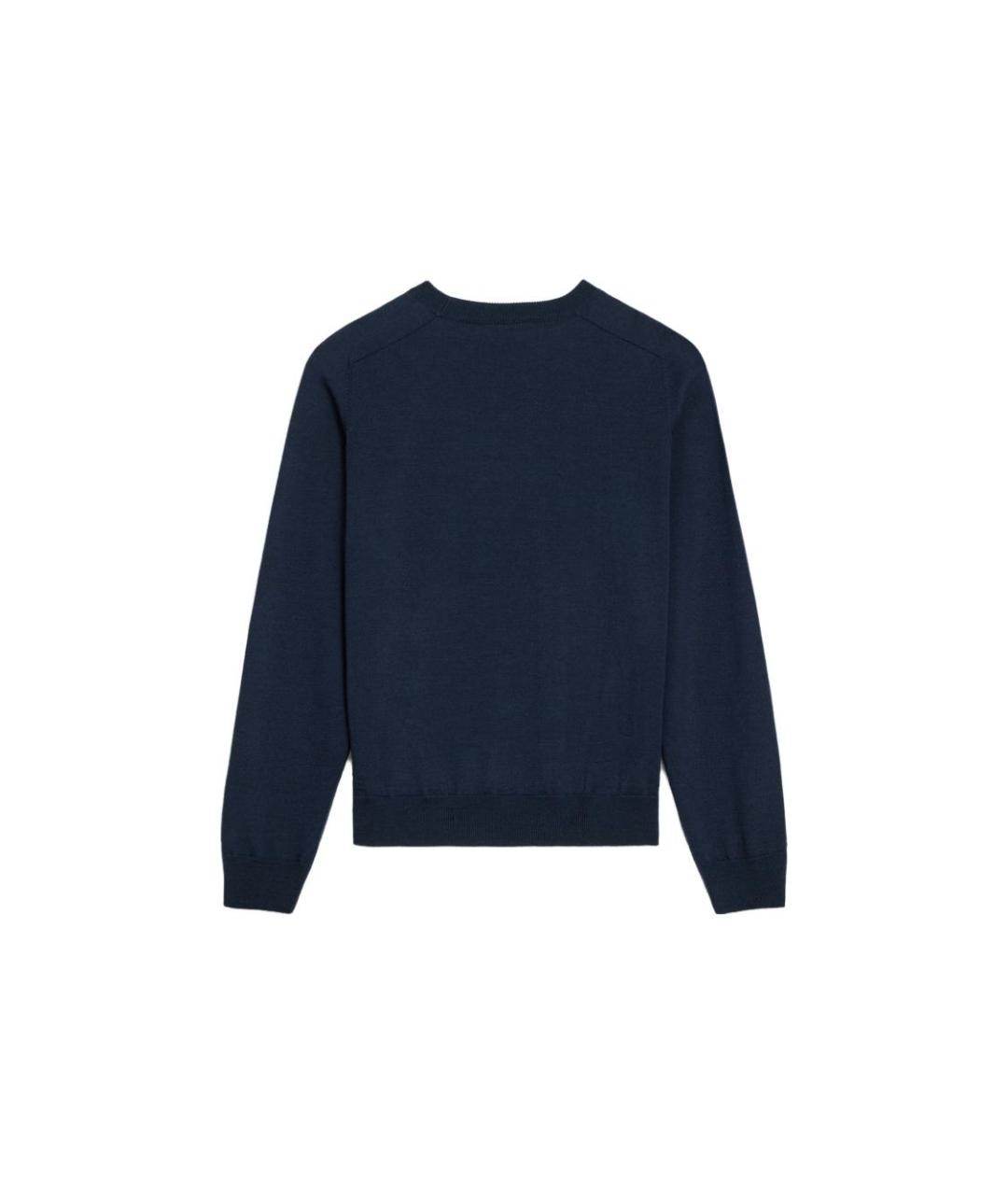 CELINE Темно-синий хлопковый джемпер / свитер, фото 2