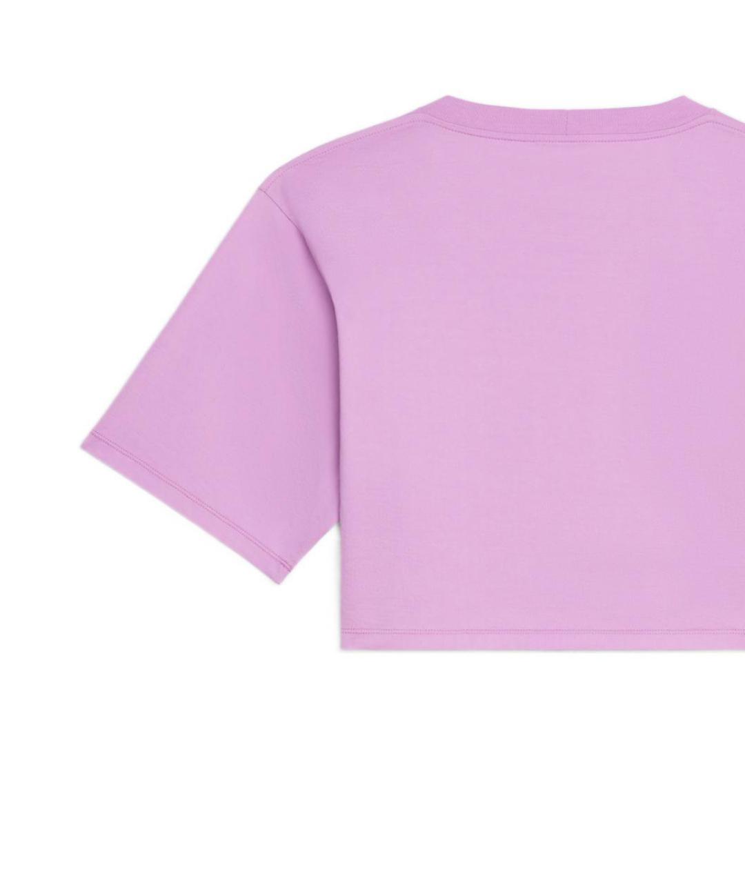 CELINE Фиолетовая хлопковая футболка, фото 5