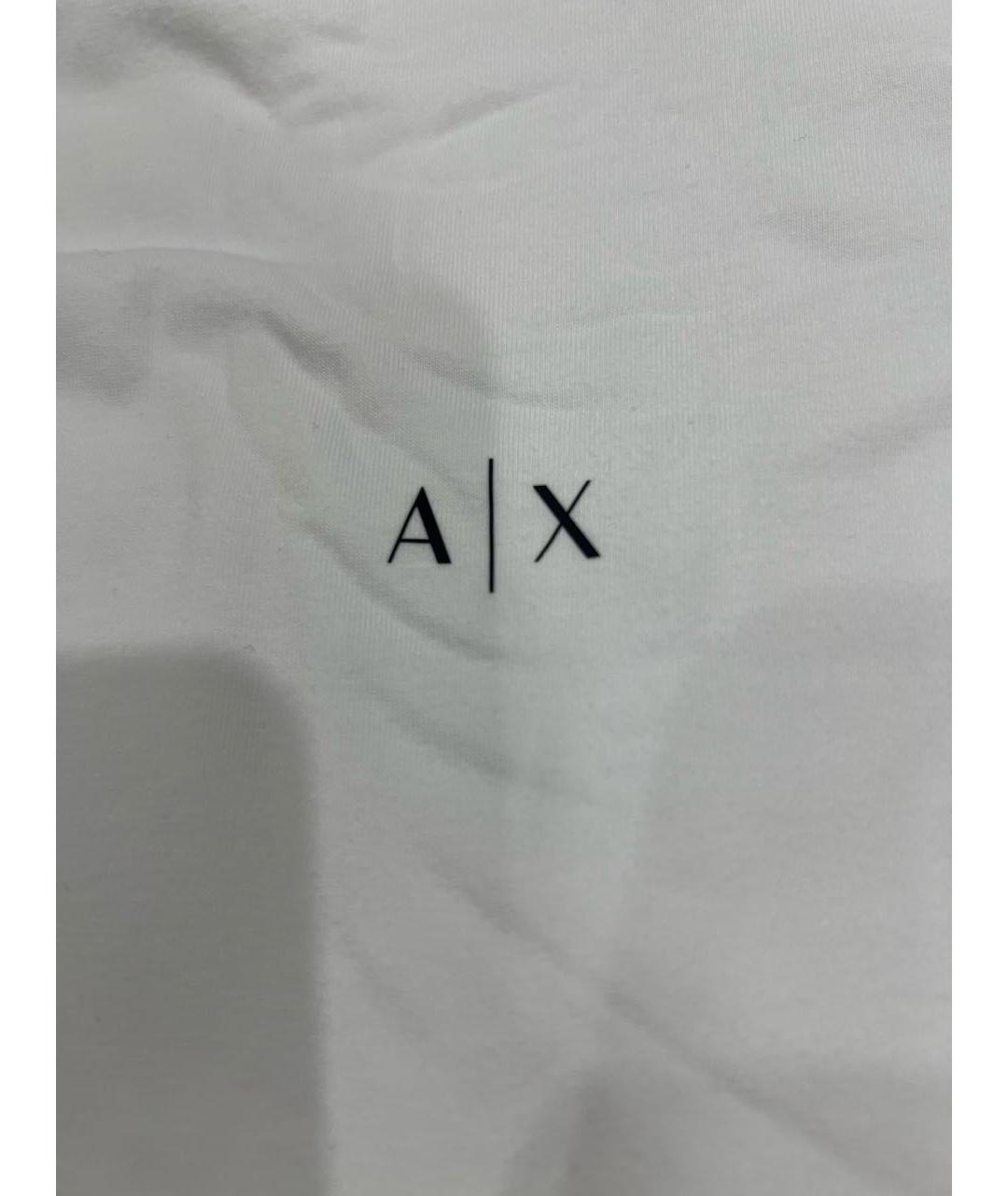 ARMANI EXCHANGE Белая хлопковая футболка, фото 3