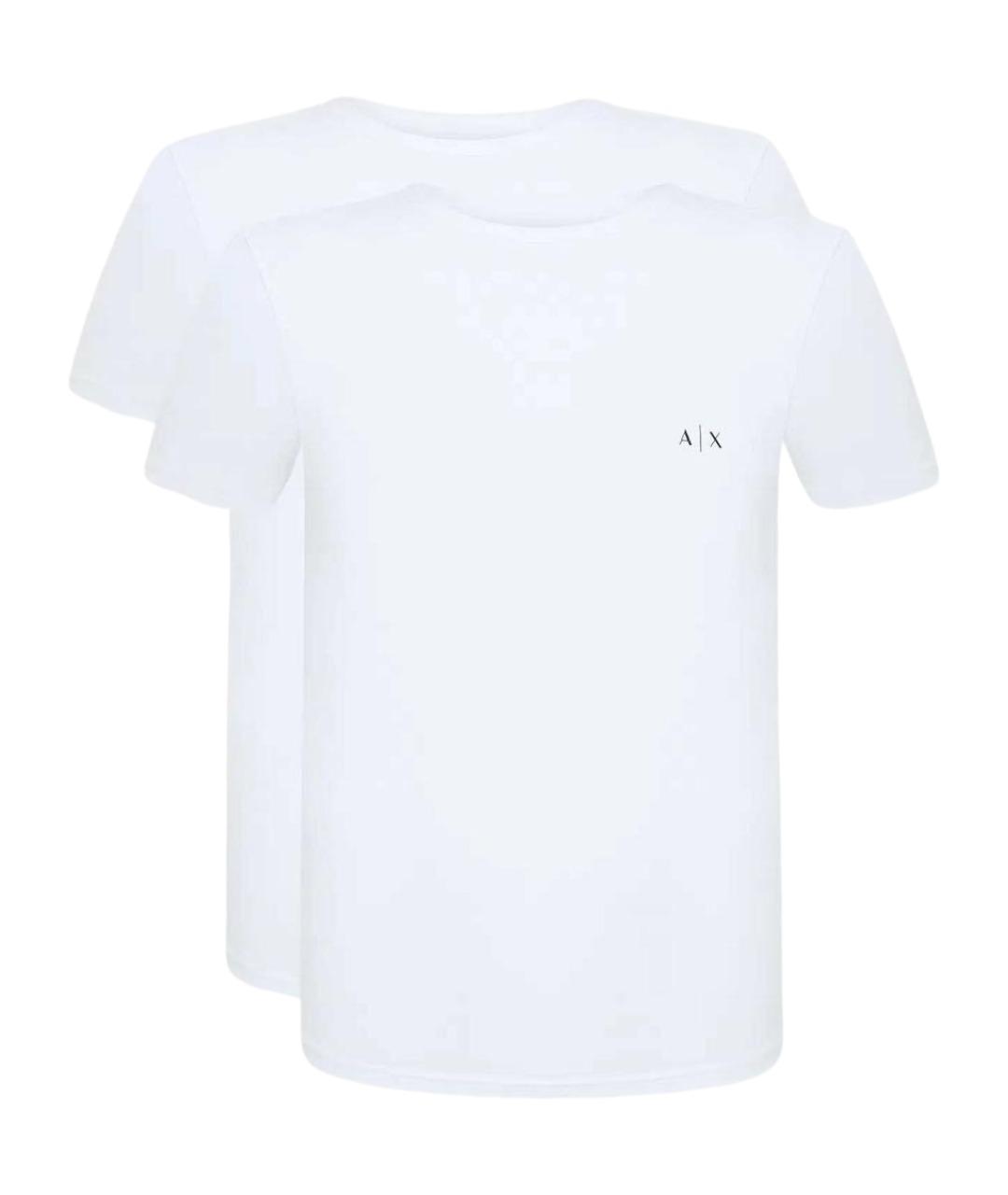 ARMANI EXCHANGE Белая хлопковая футболка, фото 1