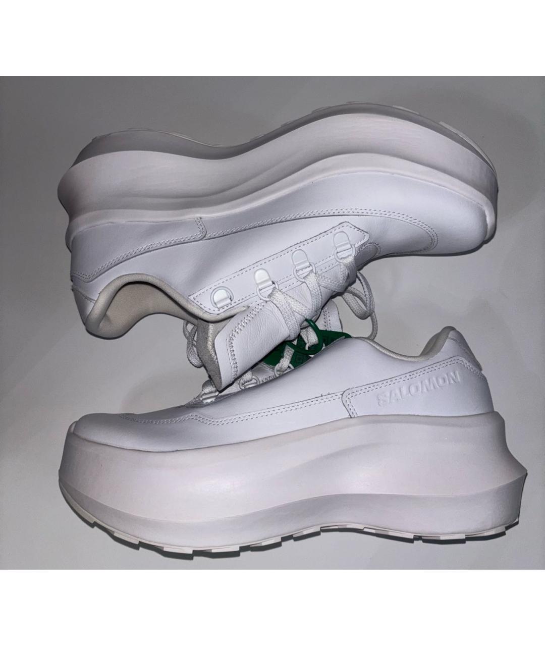 COMME DES GARÇONS Белые кожаные низкие кроссовки / кеды, фото 9