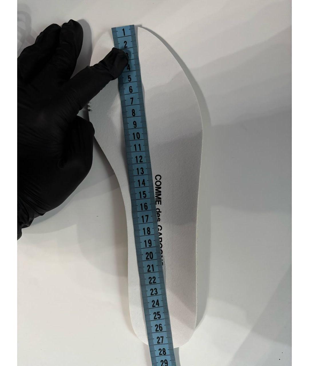 COMME DES GARÇONS Белые кожаные низкие кроссовки / кеды, фото 8