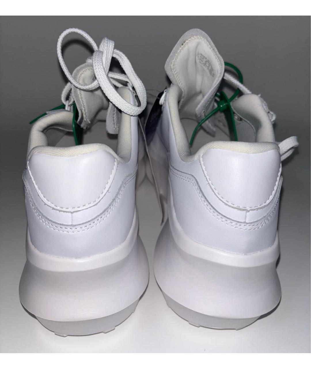 COMME DES GARÇONS Белые кожаные низкие кроссовки / кеды, фото 4
