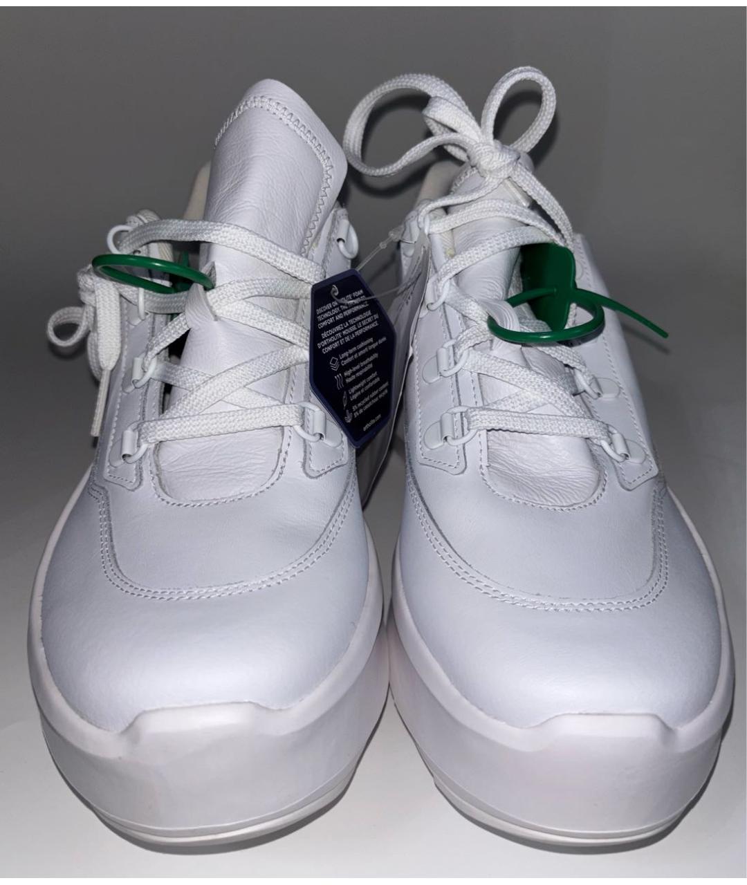 COMME DES GARÇONS Белые кожаные низкие кроссовки / кеды, фото 2