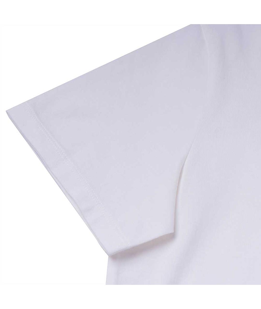 CELINE Белая хлопковая футболка, фото 5