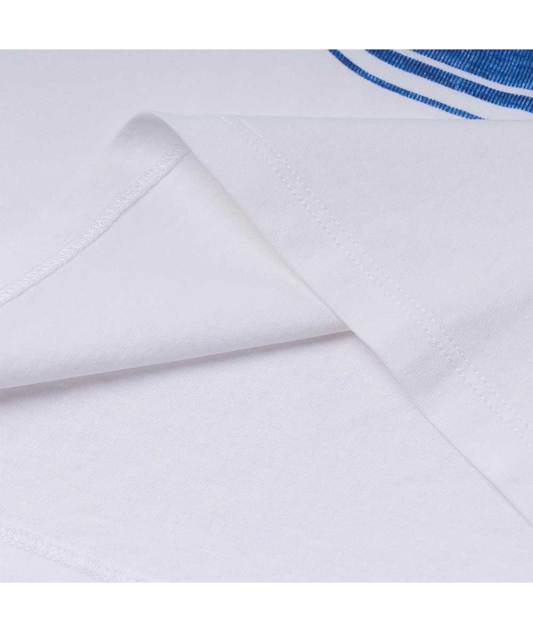 CELINE Белая хлопковая футболка, фото 6