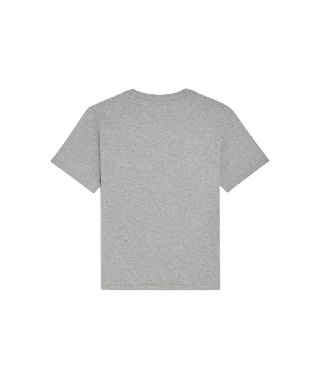 CELINE Серая хлопковая футболка, фото 2