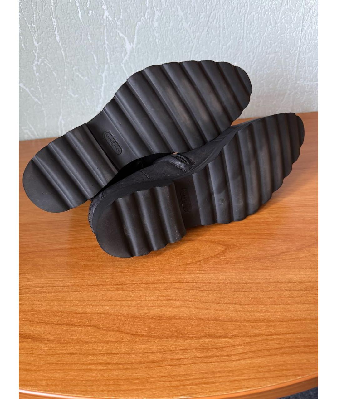 JOHN RICHMOND Черные кожаные высокие ботинки, фото 5