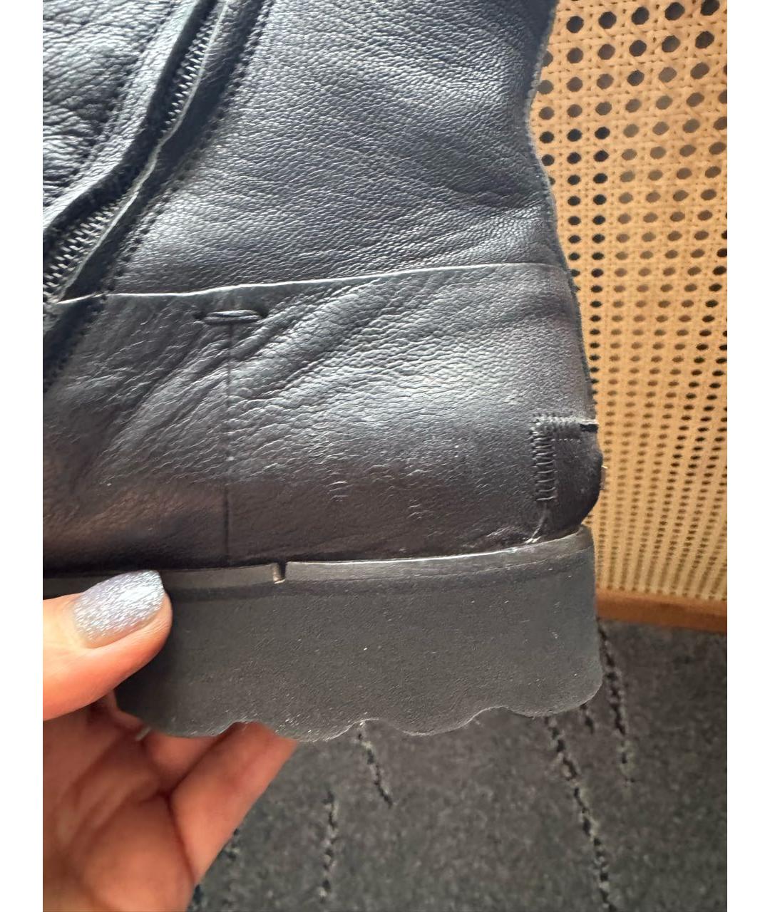 JOHN RICHMOND Черные кожаные высокие ботинки, фото 6