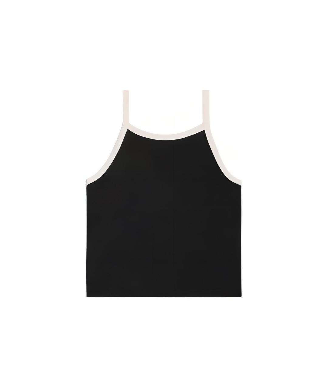 CELINE Черная хлопковая майка, фото 2