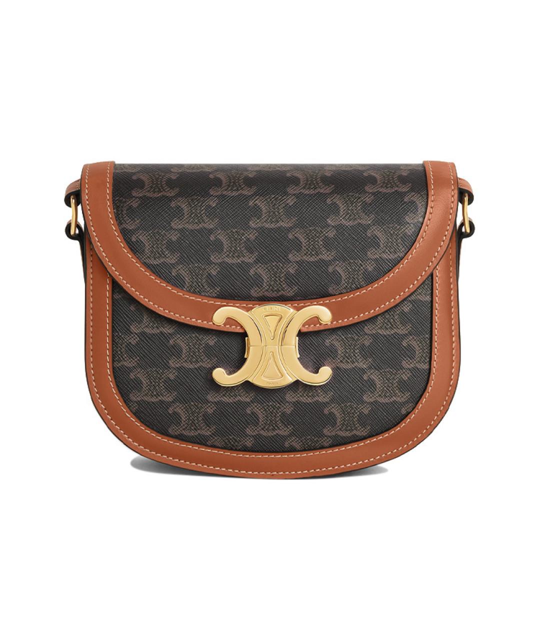 CELINE Коричневая сумка через плечо, фото 1