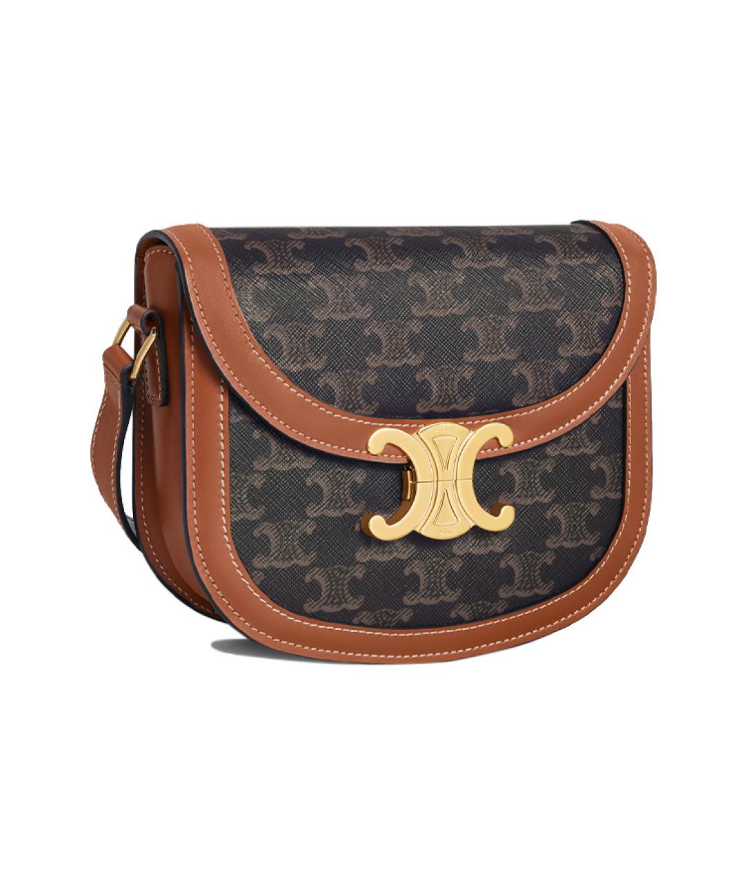 CELINE Коричневая сумка через плечо, фото 2