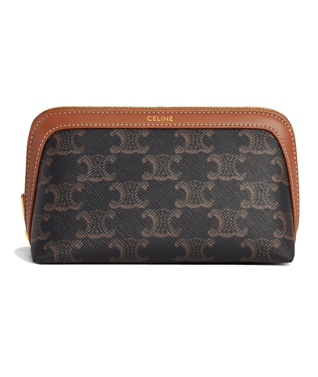 CELINE Коричневая косметичка, фото 1