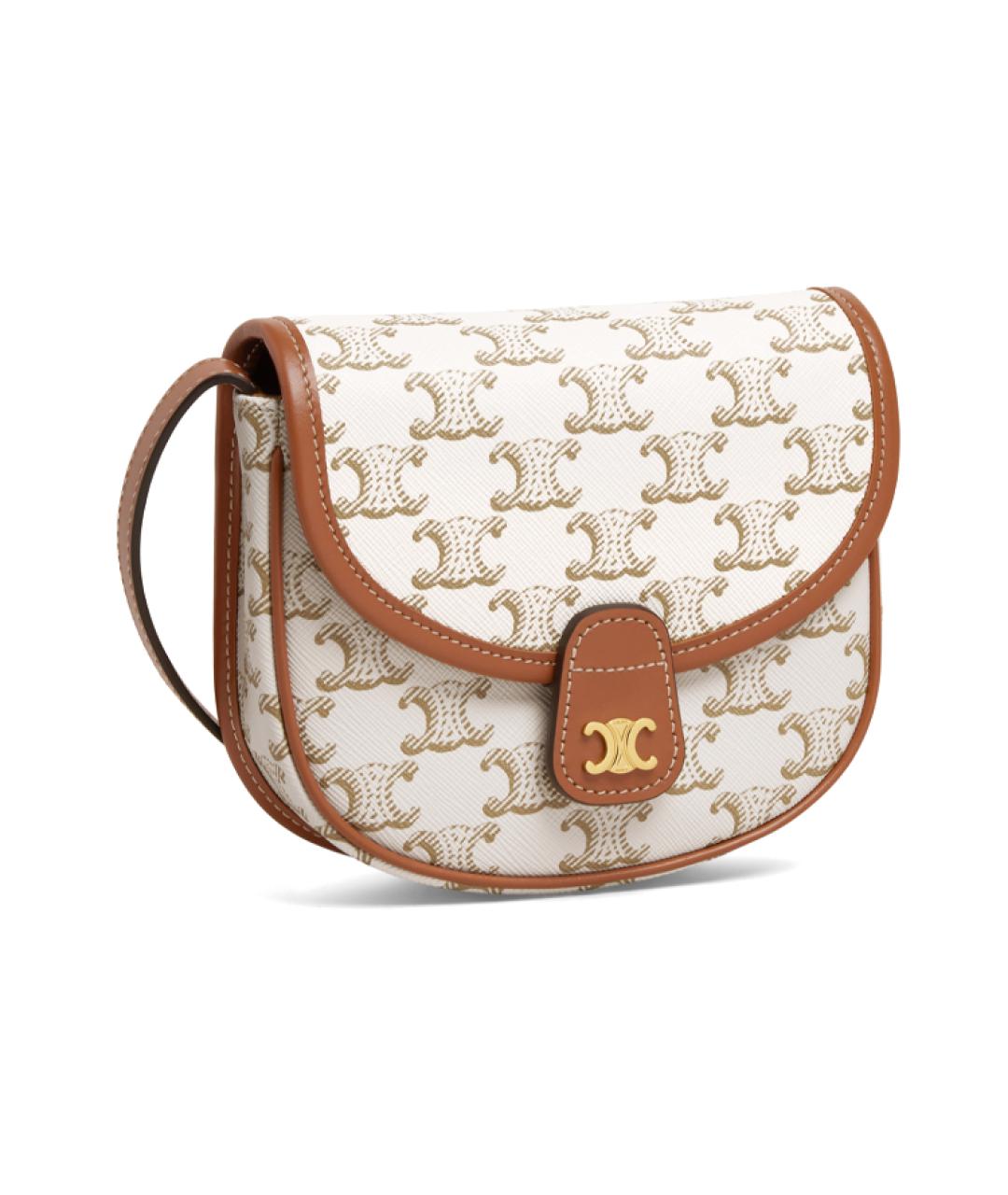 CELINE Белая сумка через плечо, фото 3