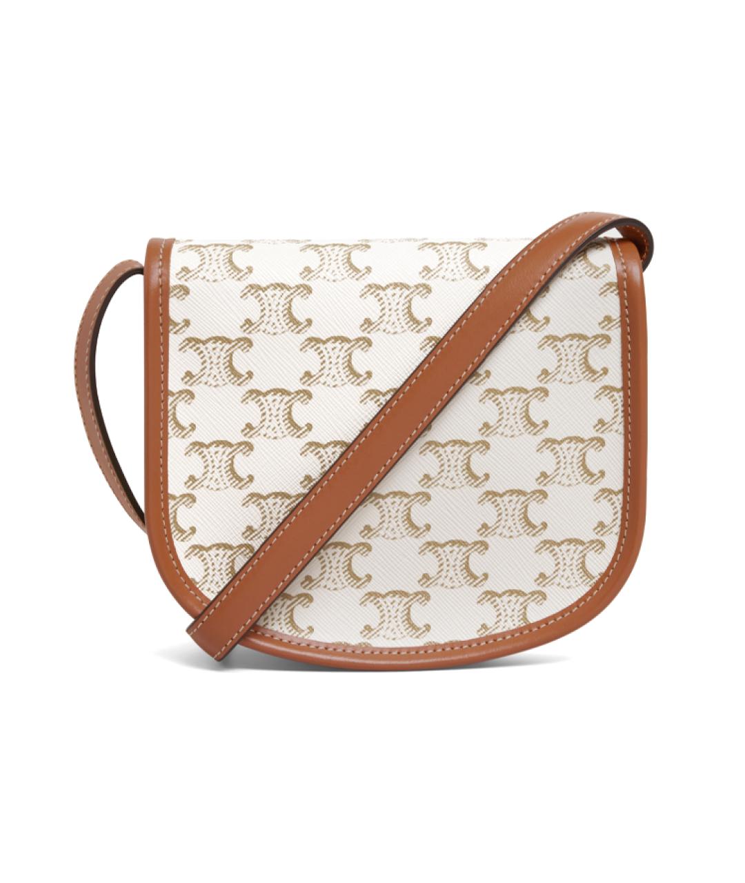 CELINE Белая сумка через плечо, фото 4