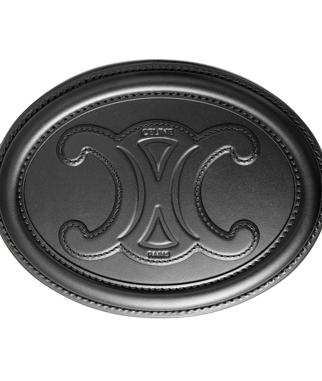 CELINE Черная кожаная сумка через плечо, фото 7