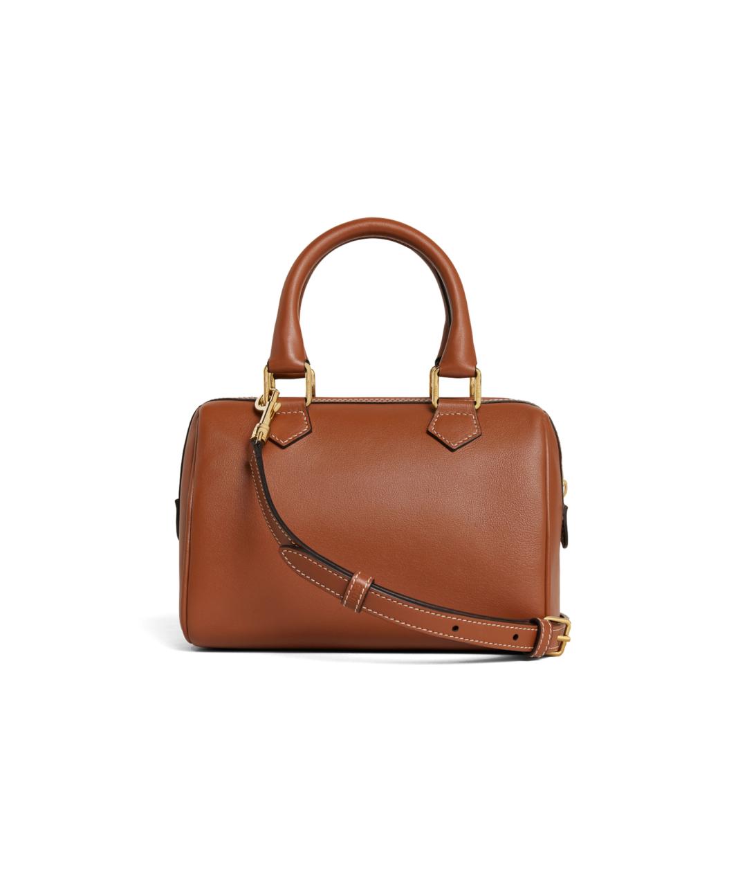 CELINE Коричневая кожаная сумка через плечо, фото 3