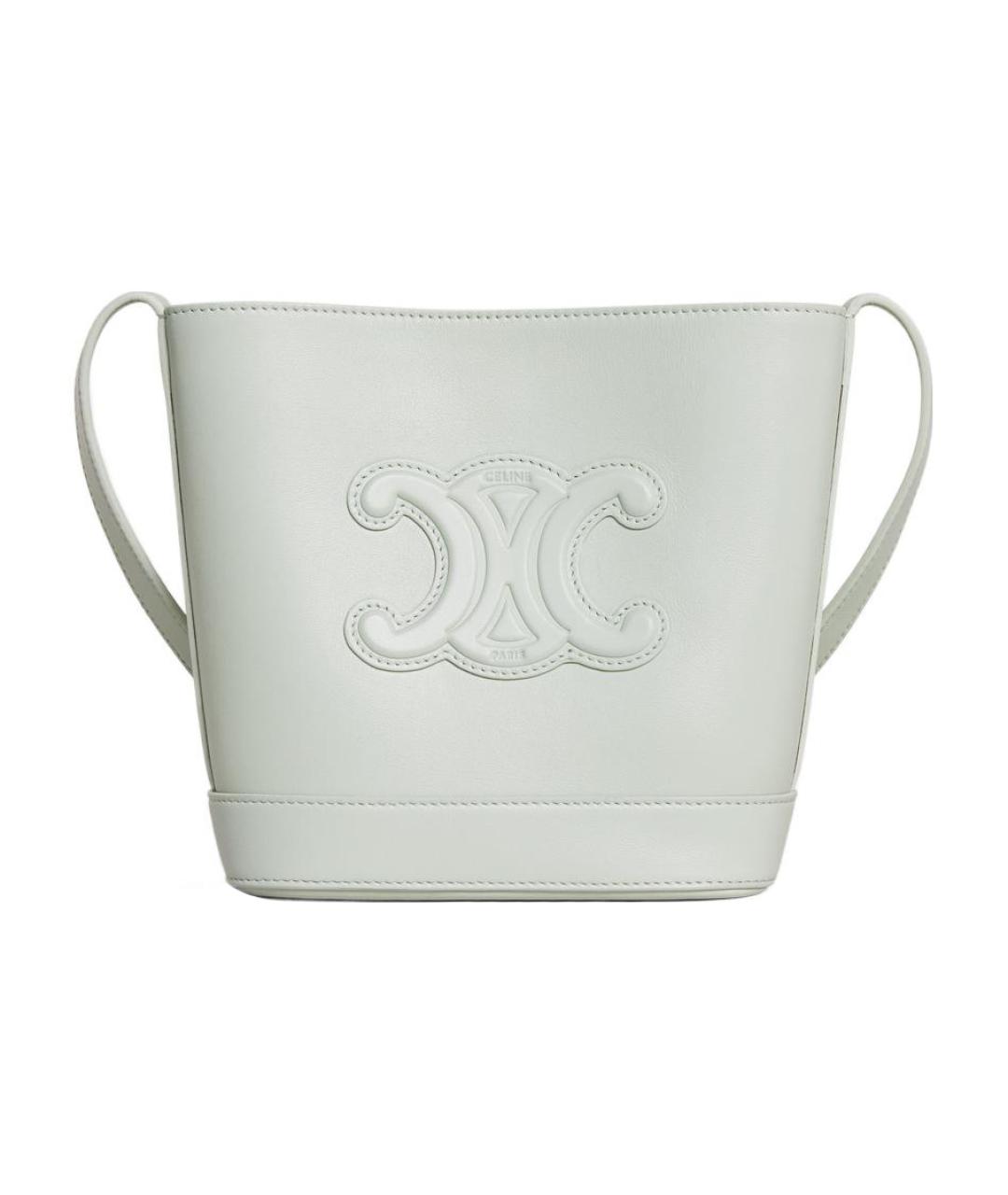 CELINE Салатовая кожаная сумка через плечо, фото 1