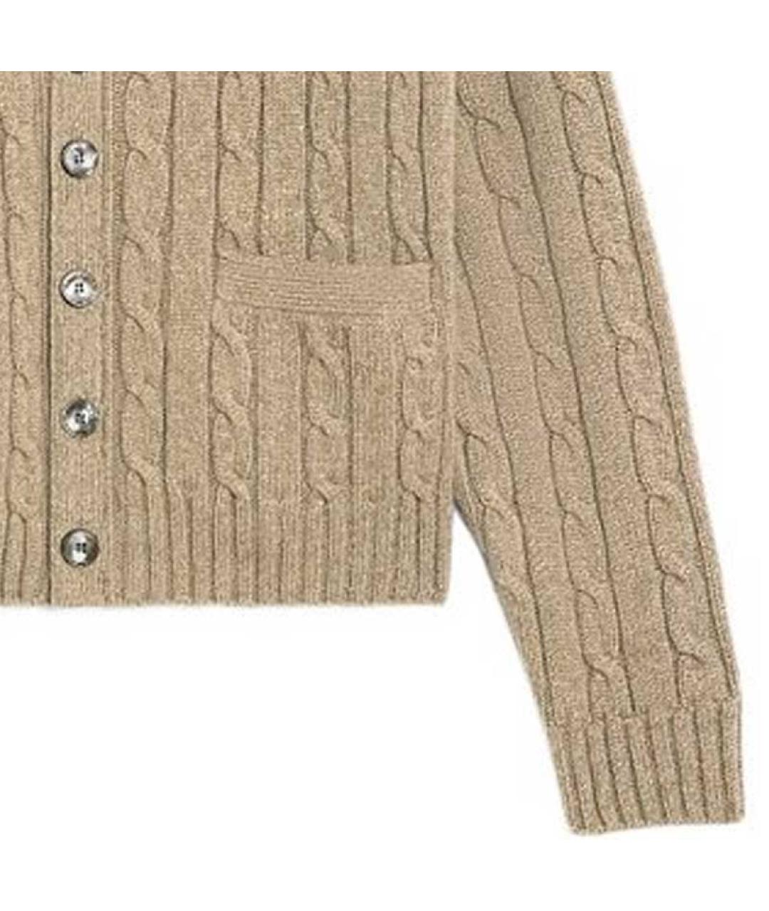 CELINE Бежевый кашемировый кардиган, фото 7