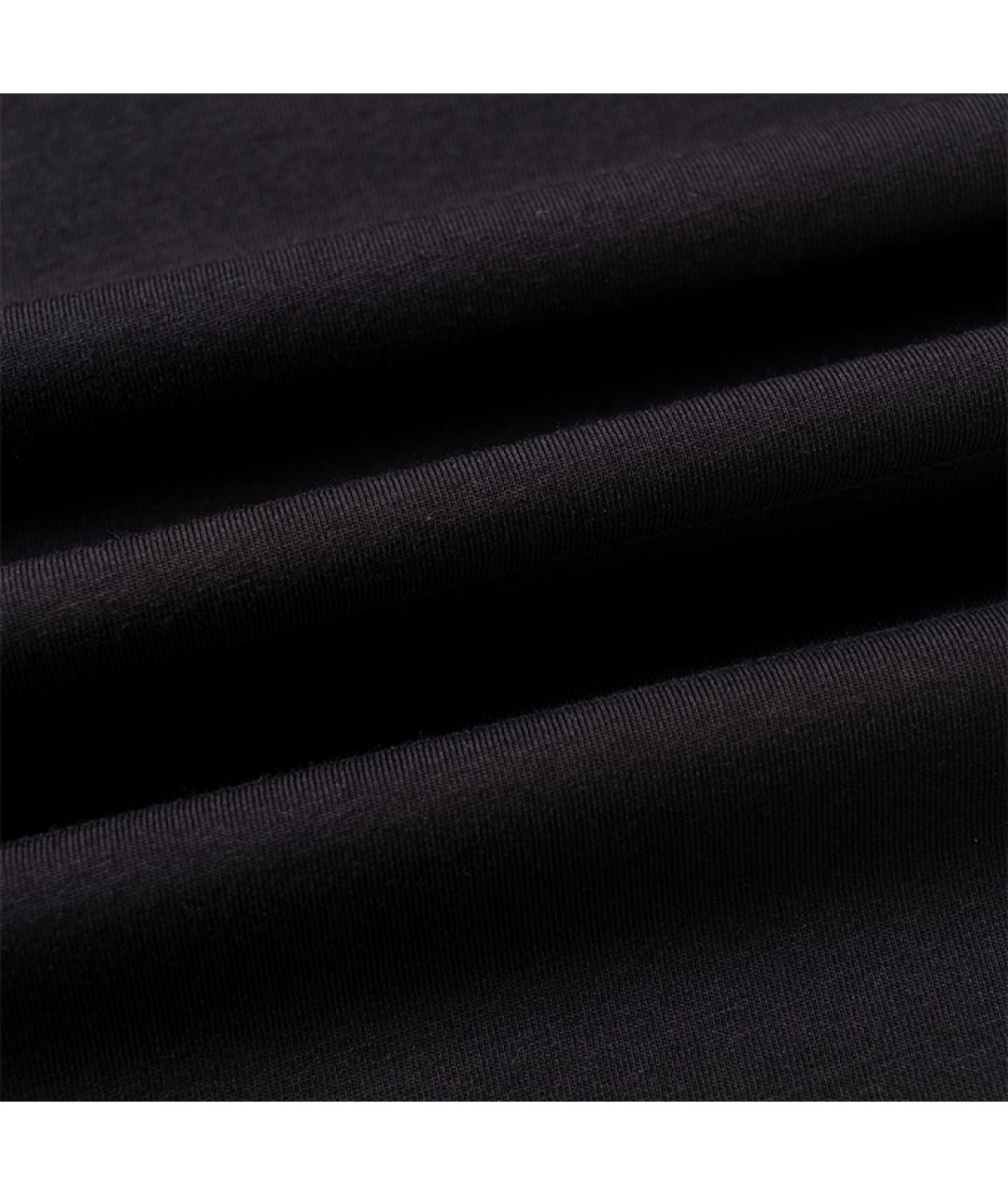 CELINE Черная хлопковая футболка, фото 7