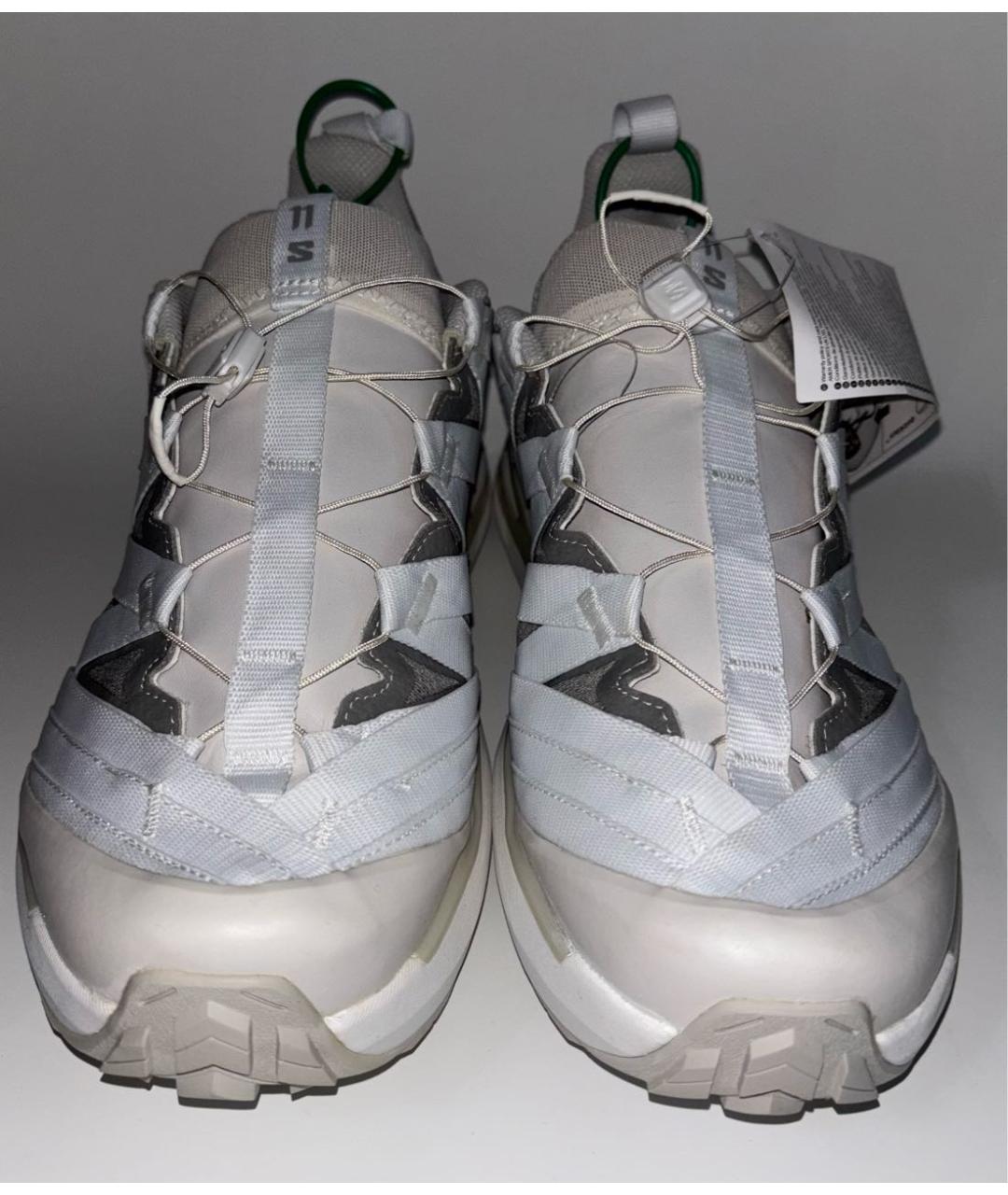 11 BY BORIS BIDJAN SABERI Белые синтетические низкие кроссовки / кеды, фото 2