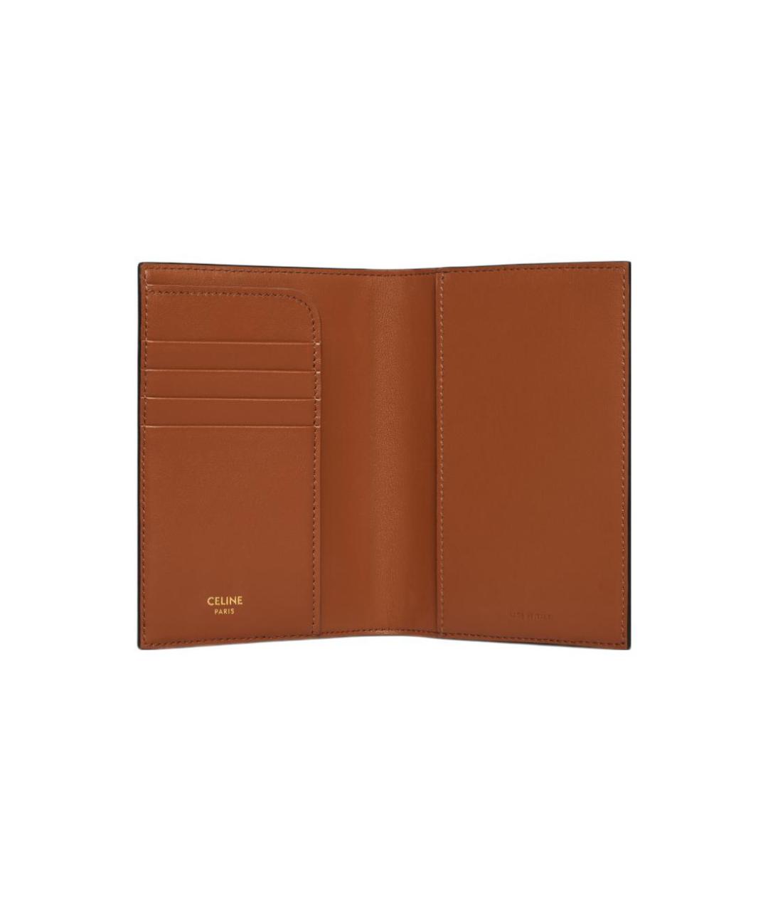 CELINE Коричневая кожаная папка для документов, фото 4