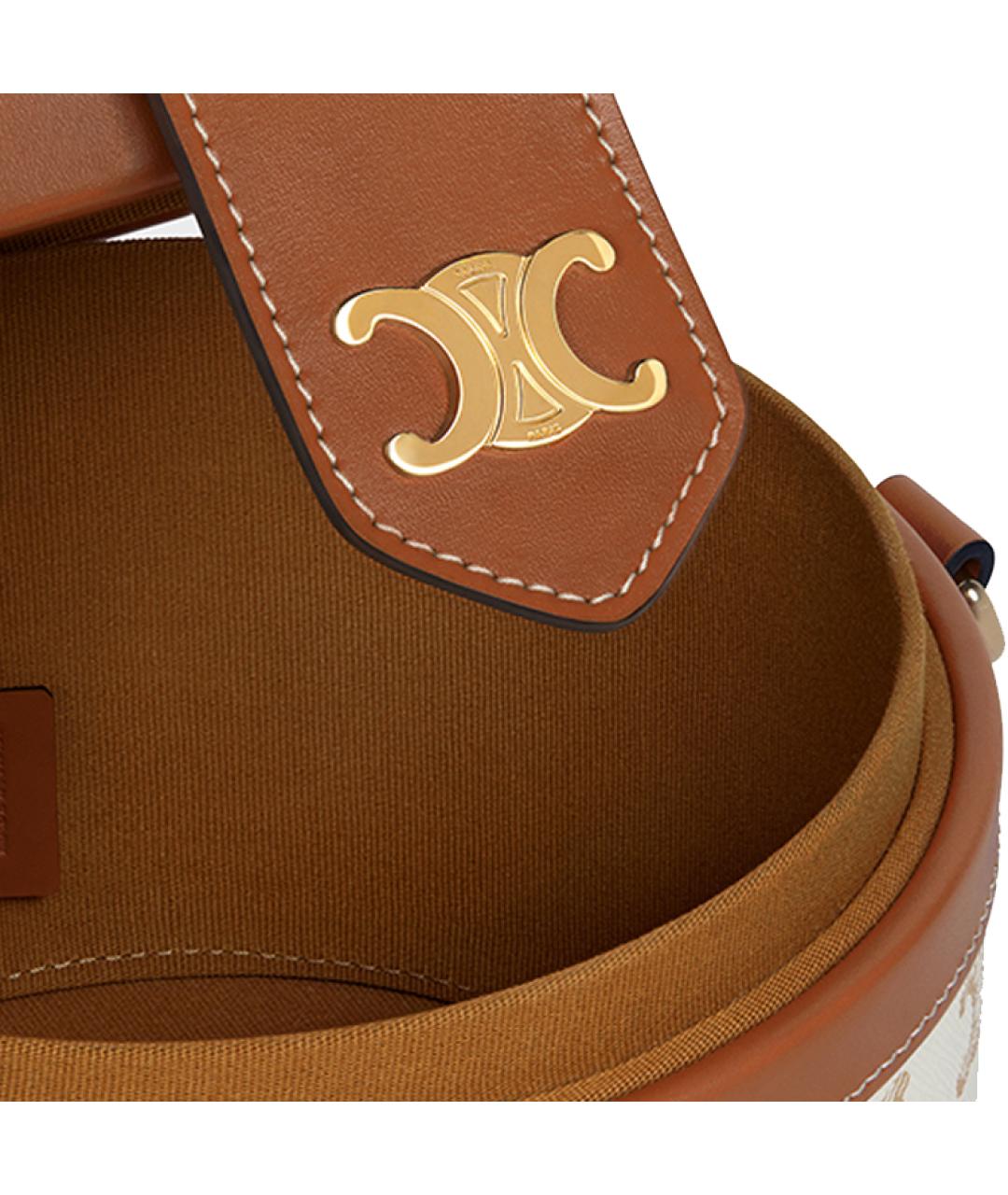 CELINE Коричневая сумка через плечо, фото 4