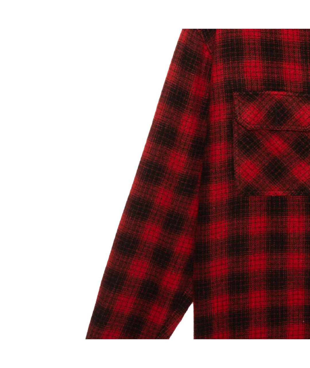 CELINE Красная шерстяная кэжуал рубашка, фото 6