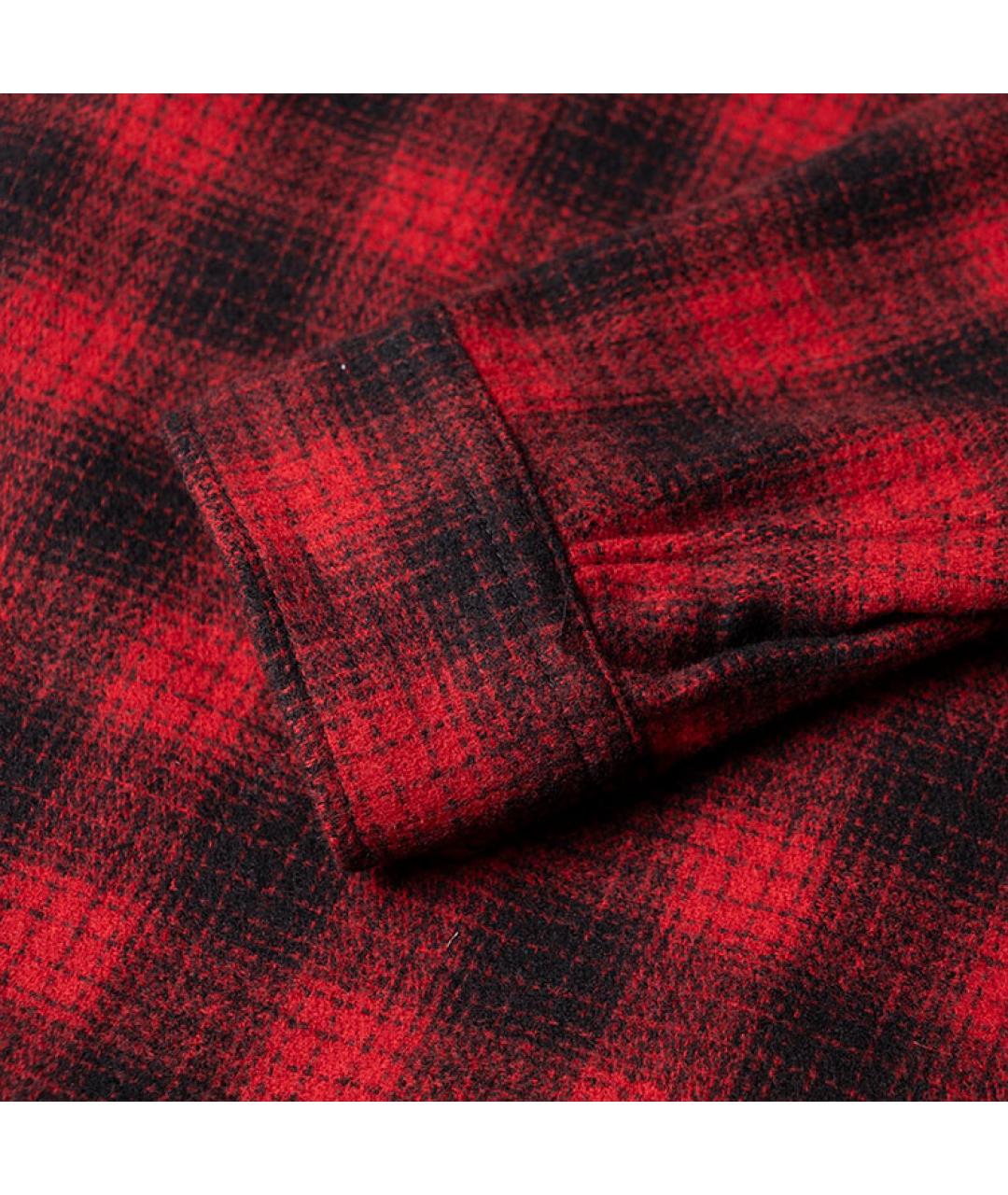 CELINE Красная шерстяная кэжуал рубашка, фото 4