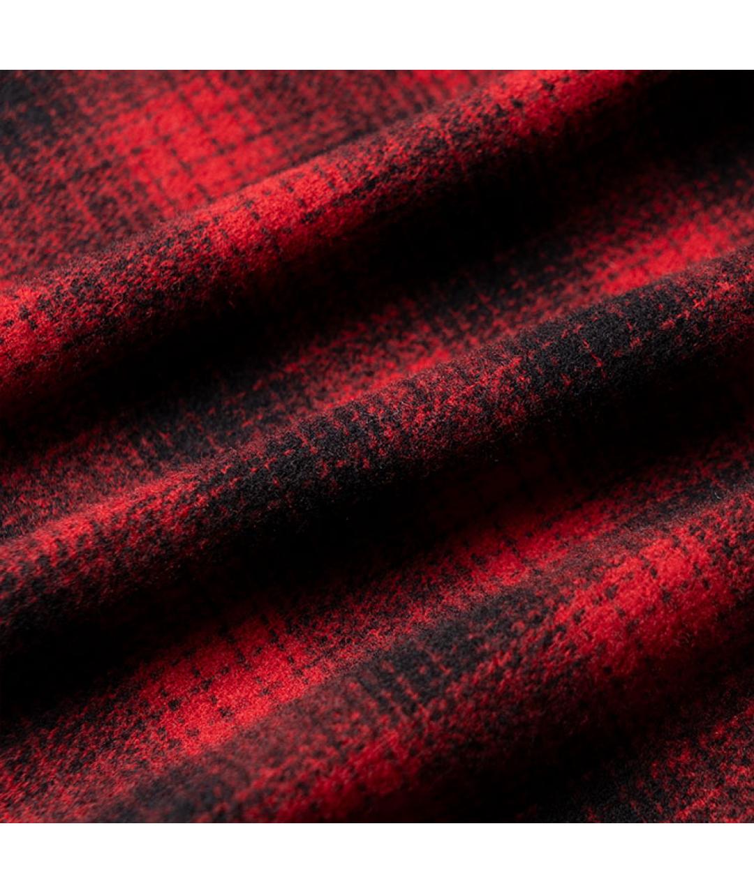 CELINE Красная шерстяная кэжуал рубашка, фото 3