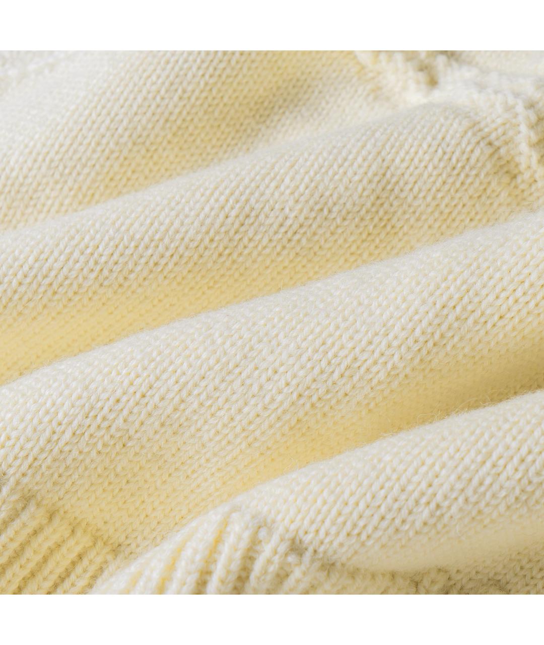 CELINE Бежевый шерстяной джемпер / свитер, фото 8