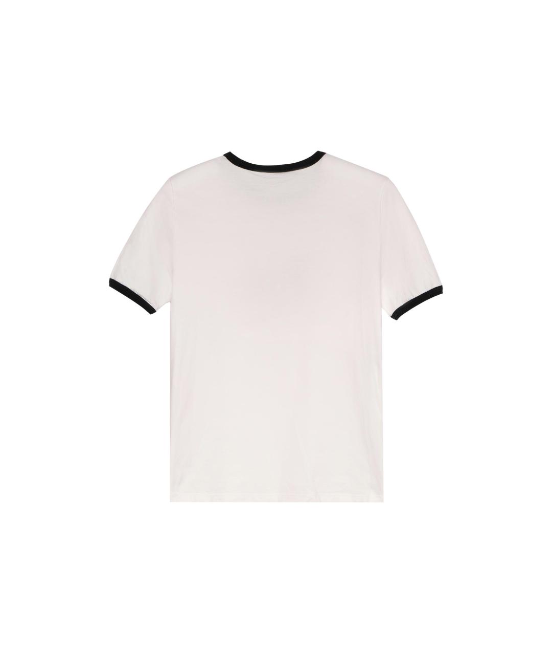 CELINE Белая хлопковая футболка, фото 2