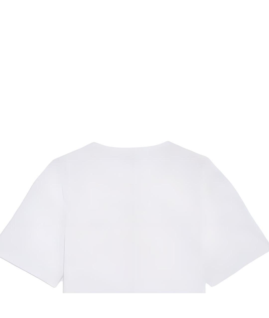 CELINE Белая хлопковая футболка, фото 6