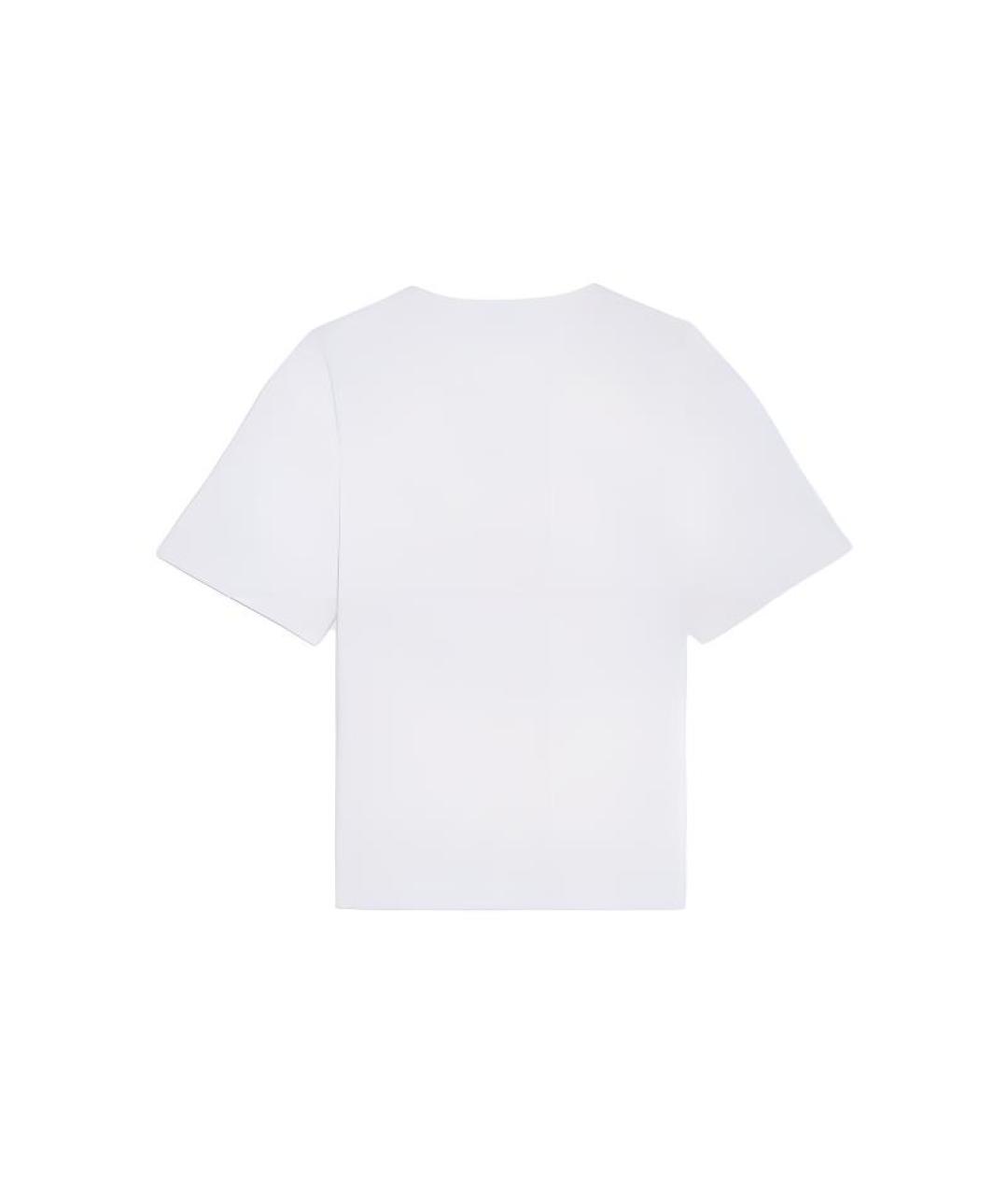 CELINE Белая хлопковая футболка, фото 2