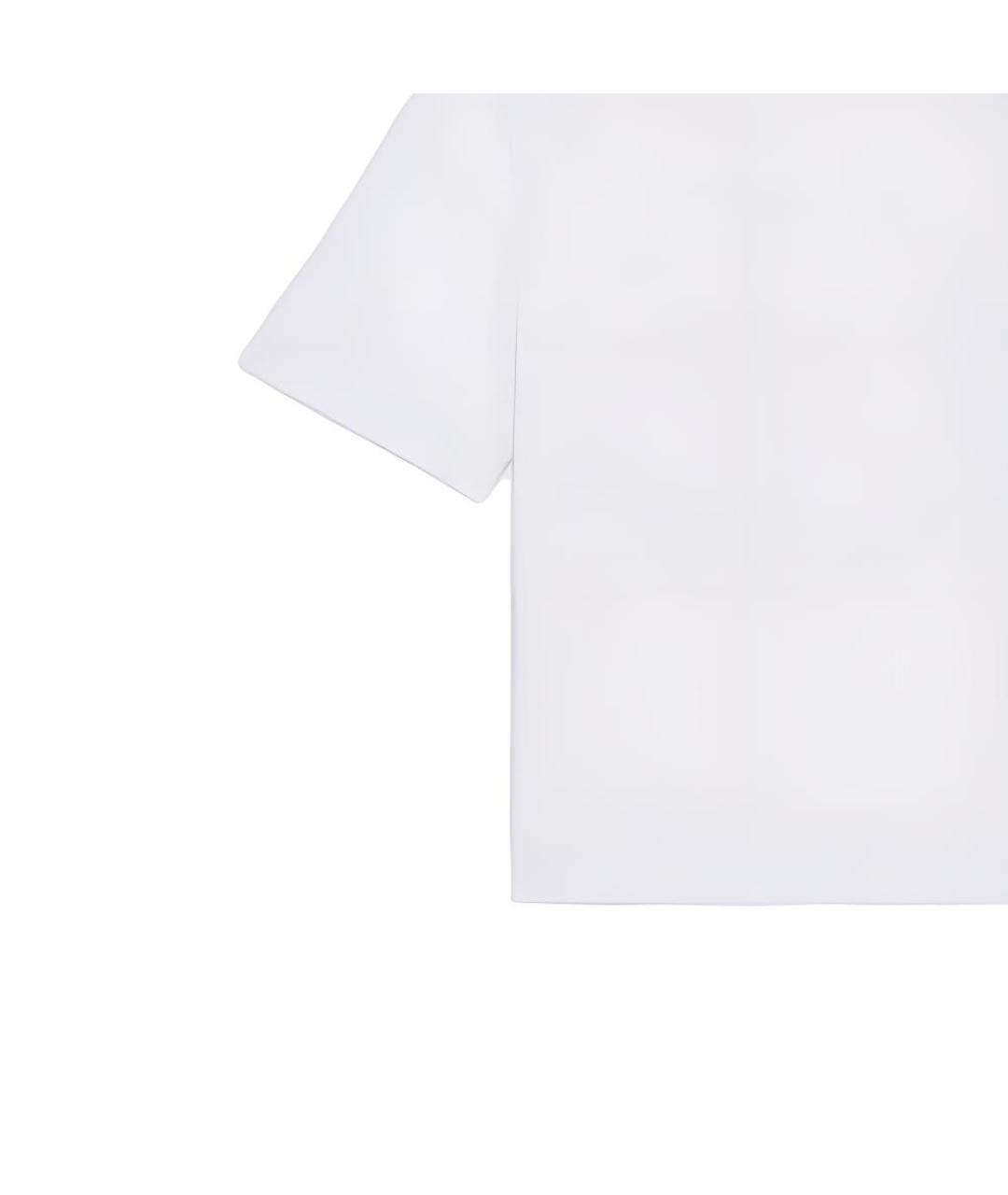 CELINE Белая хлопковая футболка, фото 5