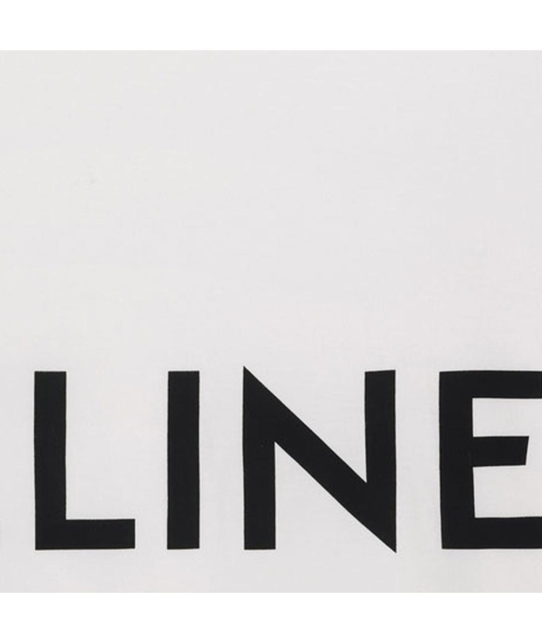 CELINE Белая хлопковая футболка, фото 5