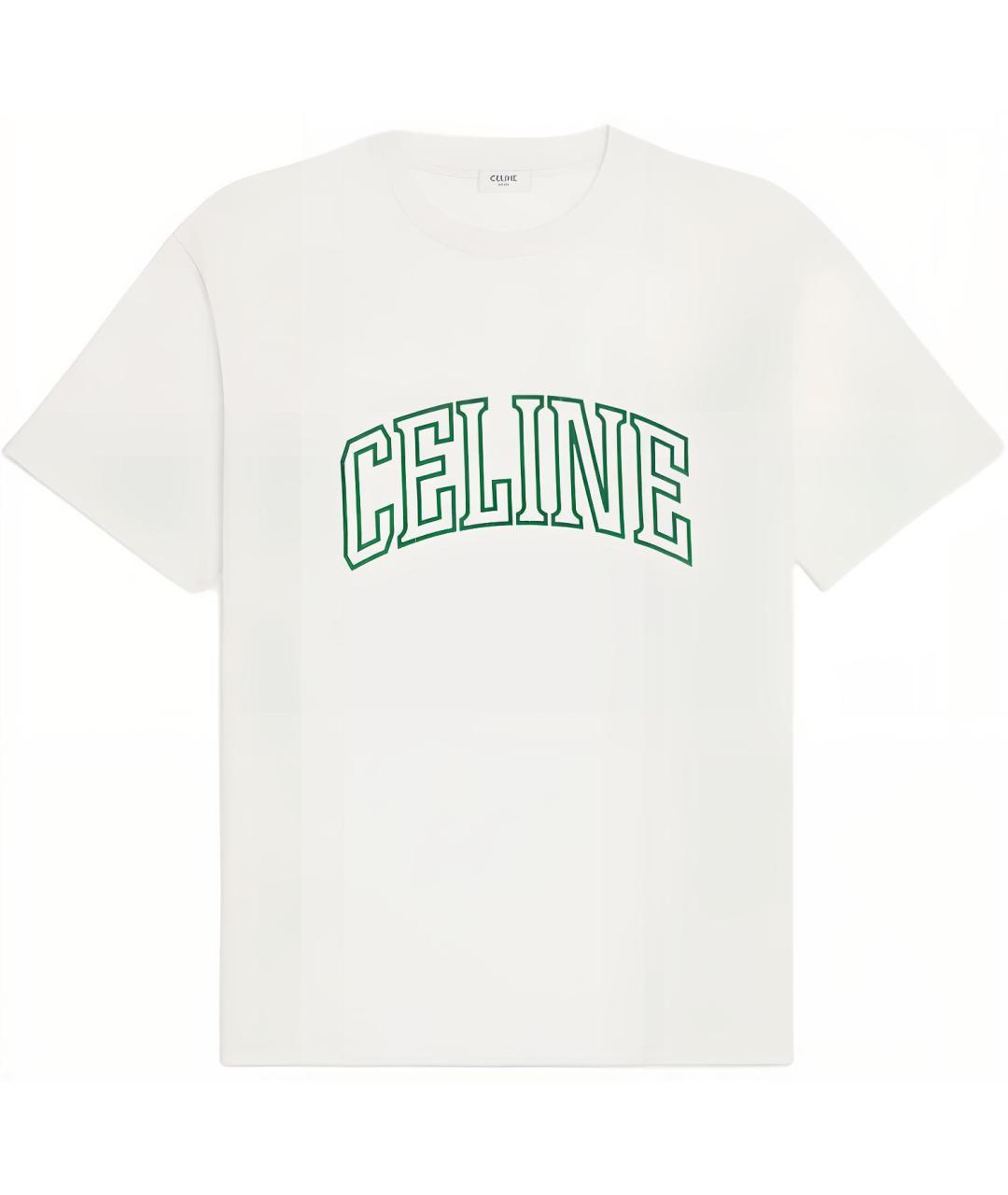 CELINE Бежевая хлопковая футболка, фото 1