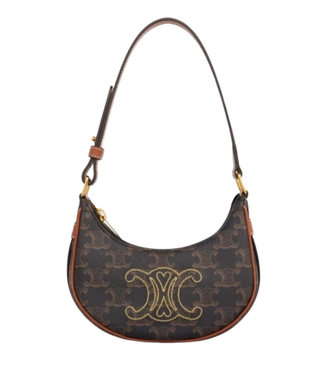 CELINE Коричневая сумка через плечо, фото 1