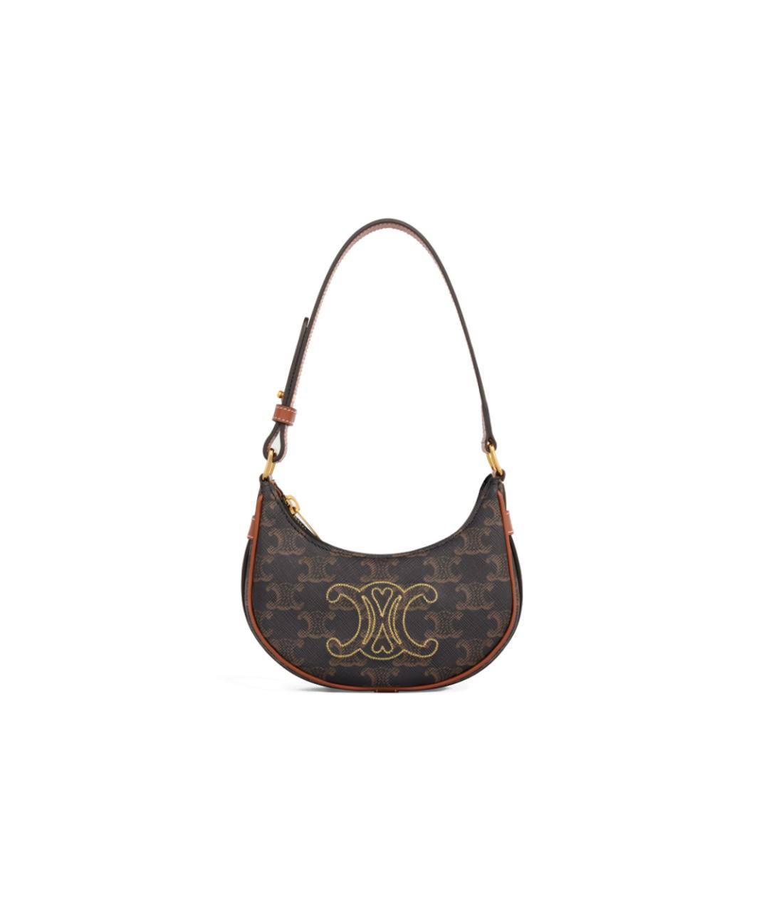 CELINE Коричневая сумка через плечо, фото 10