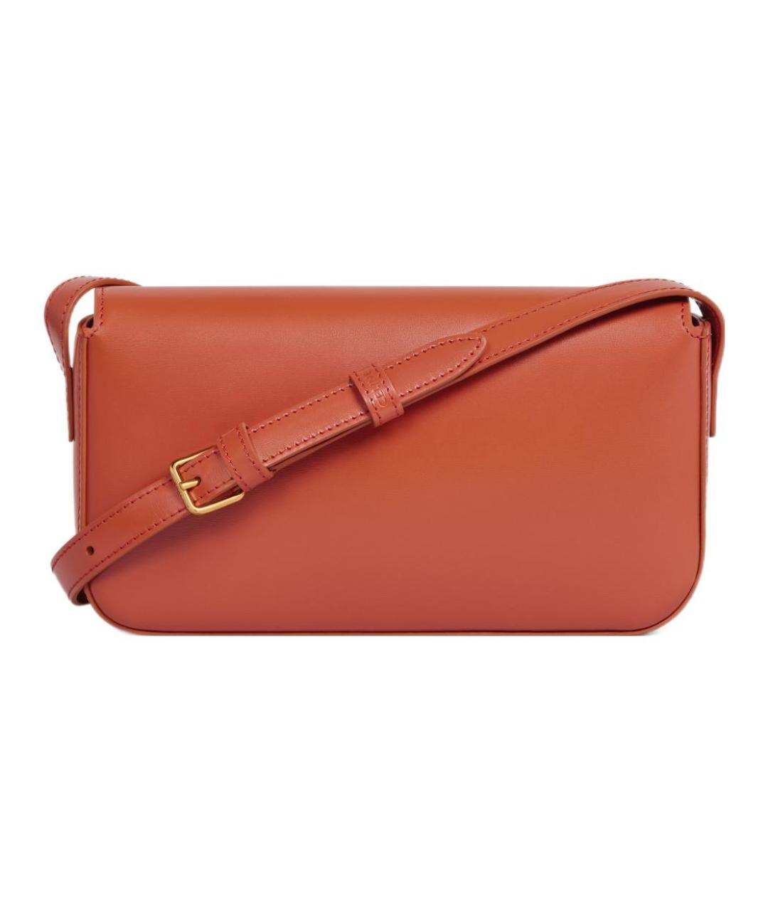 CELINE Красная кожаная сумка через плечо, фото 3