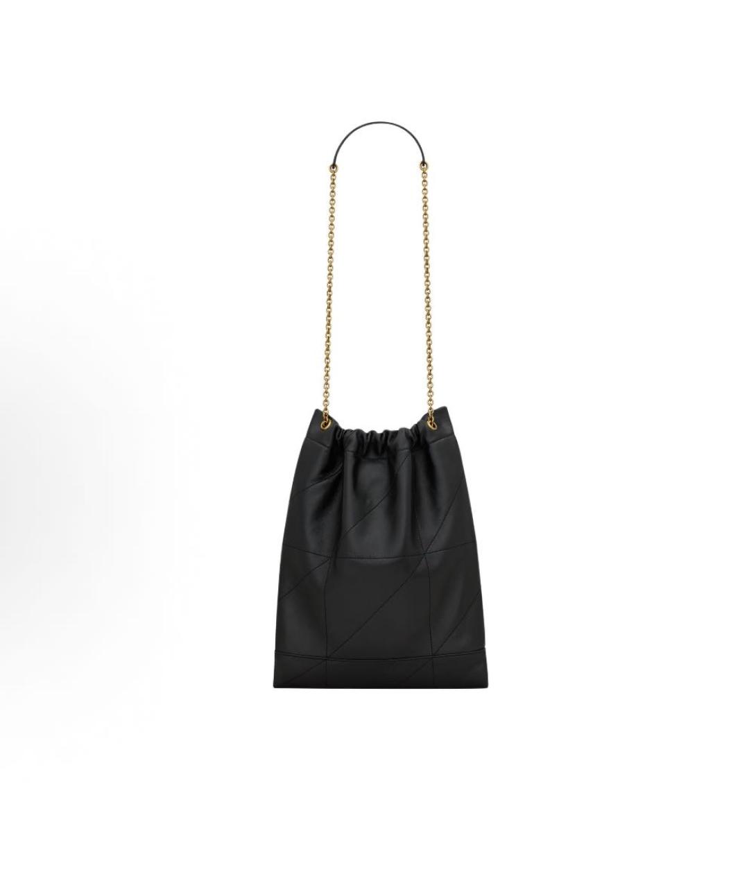 SAINT LAURENT Черная кожаная сумка через плечо, фото 4