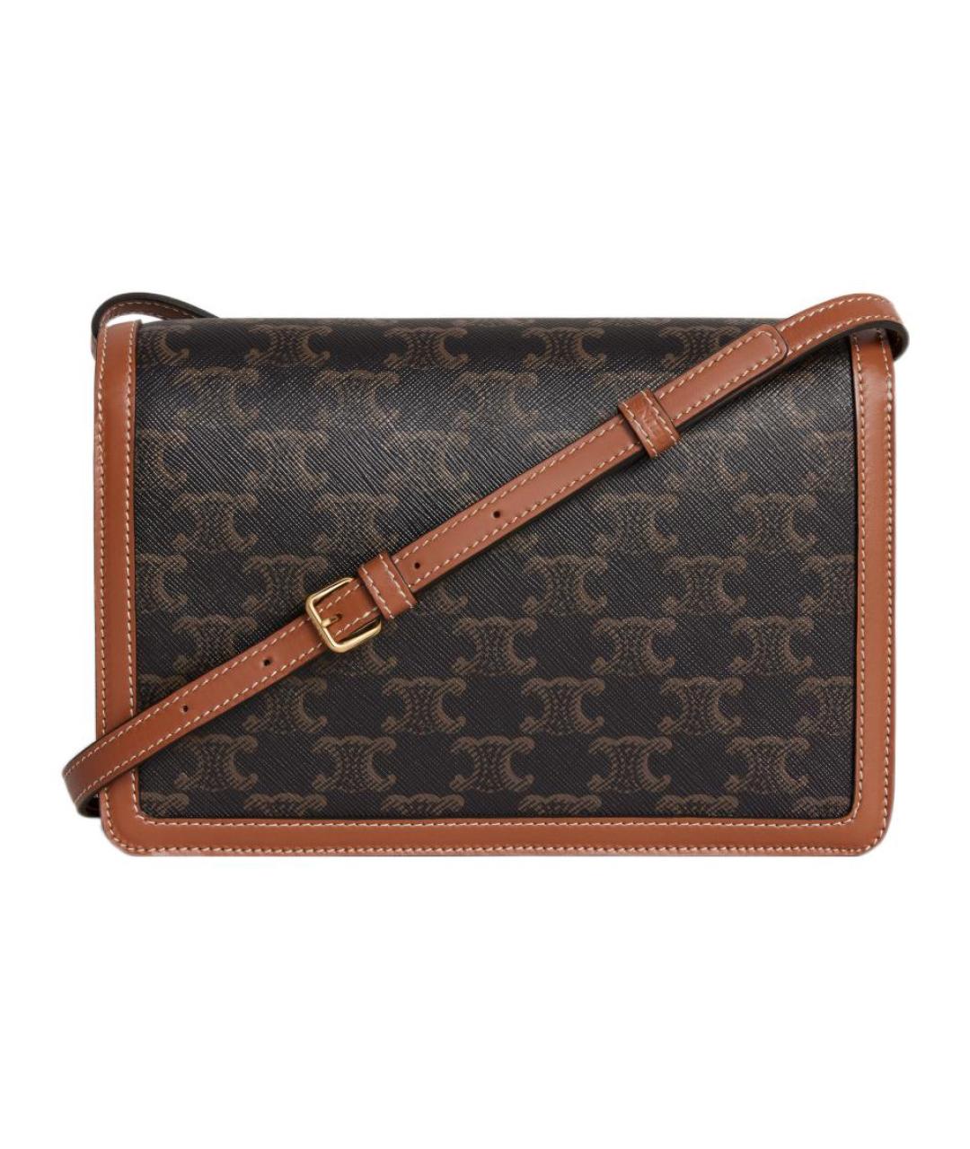 CELINE Коричневая сумка через плечо, фото 2