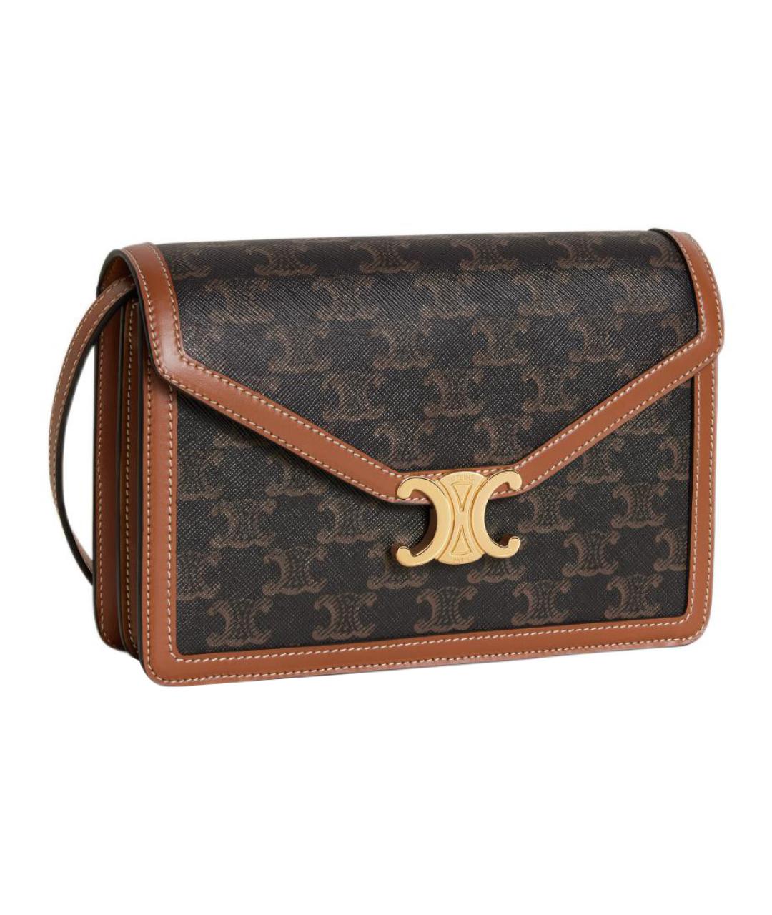 CELINE Коричневая сумка через плечо, фото 3