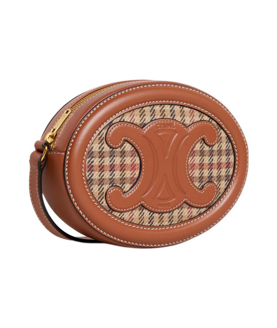 CELINE Коричневая сумка через плечо, фото 4