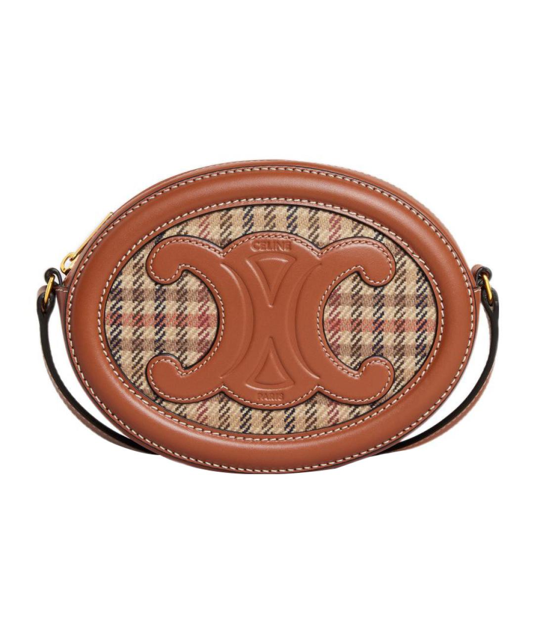 CELINE Коричневая сумка через плечо, фото 1