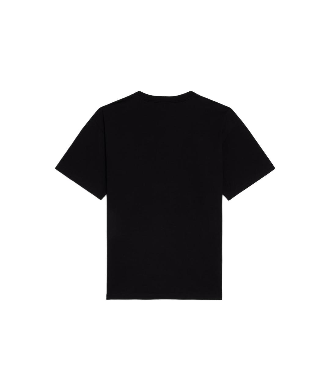 CELINE Черная хлопковая футболка, фото 2