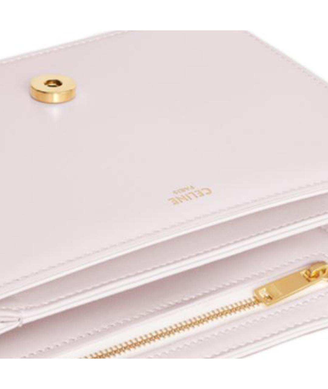 CELINE Розовая кожаная сумка через плечо, фото 5