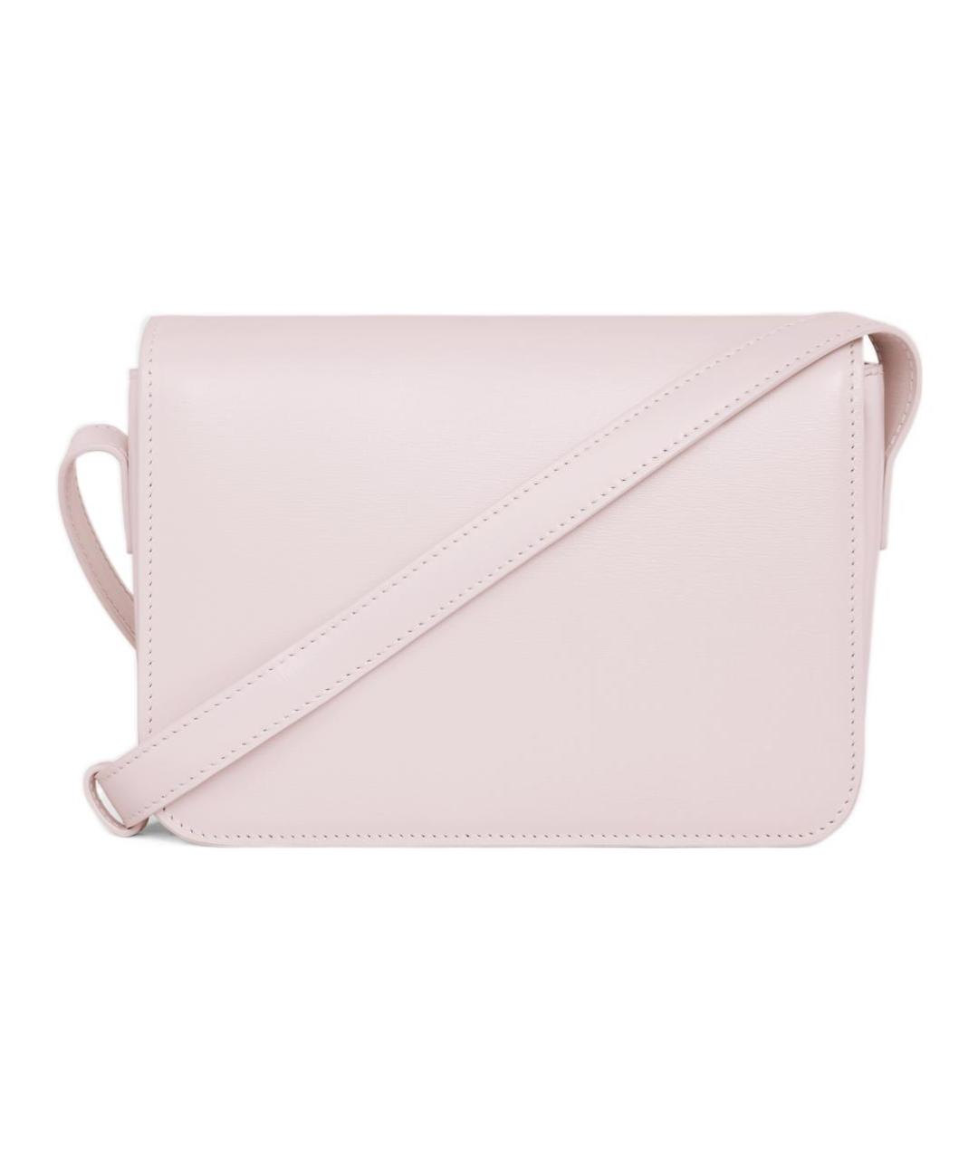 CELINE Розовая кожаная сумка через плечо, фото 3